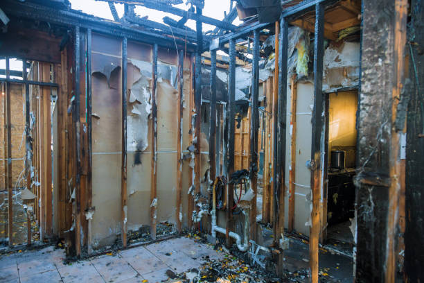 Professional Fire Damage Removal technician working in Towanda, PA